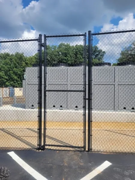 Commercial Black Chain Link Perimeter