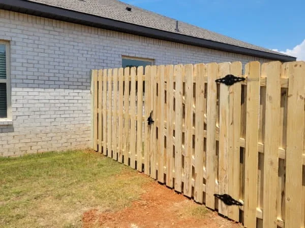 Wood Shadowbox Fence Install